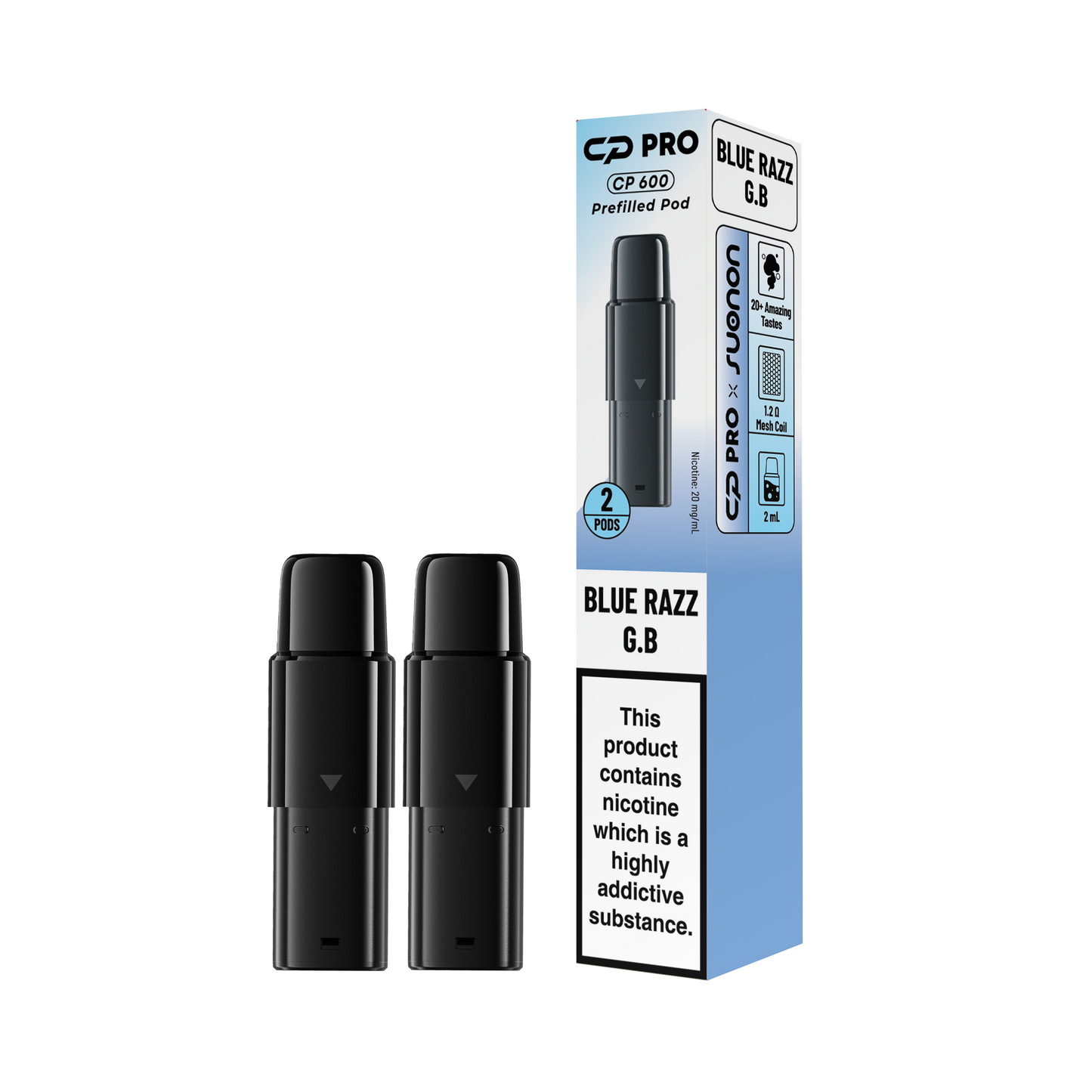 CP Pro 600 Prefilled Replacement Pods - Box of 20