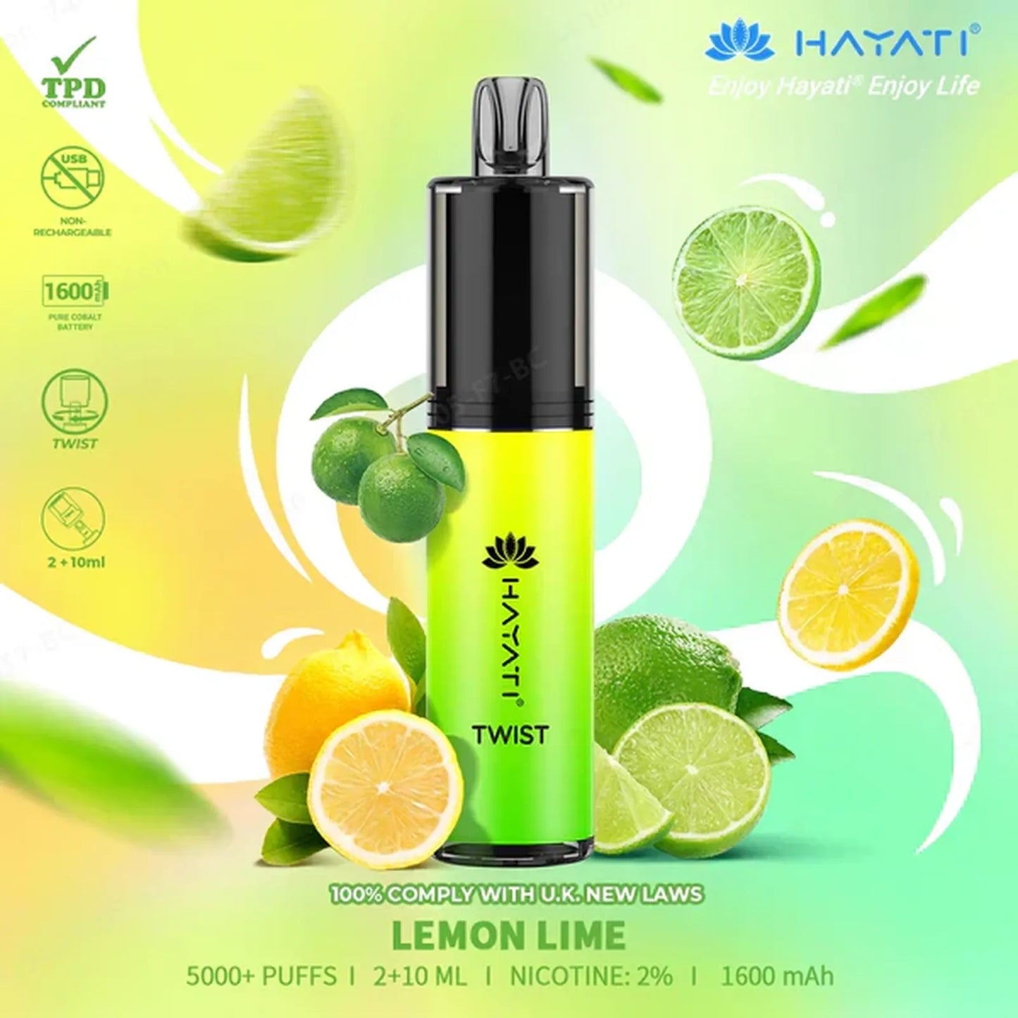 Hayati Twist 5000 Puffs Prefilled Vape Pod Kit - Box of 5