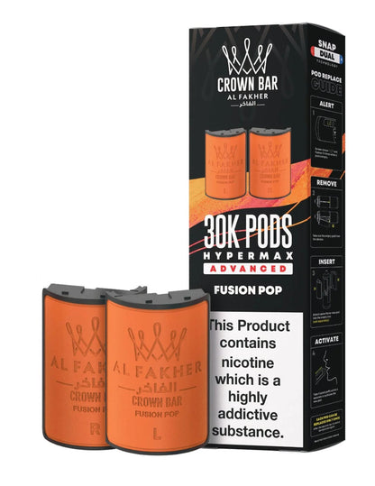 Al Fakher Crown Bar 30K Hypermax Refills Pods - Box of 5