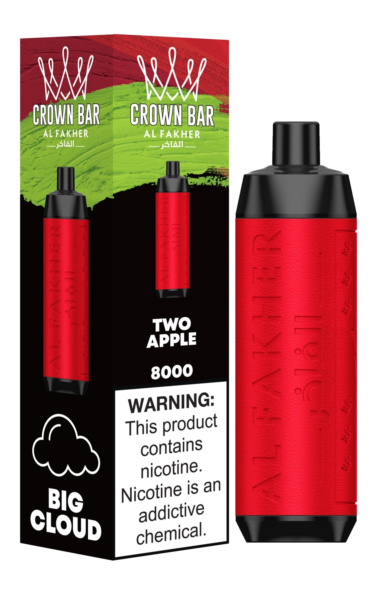 Al Fakher Crown Bar 8000 Puffs Pre-Filled Vape - Box of 10