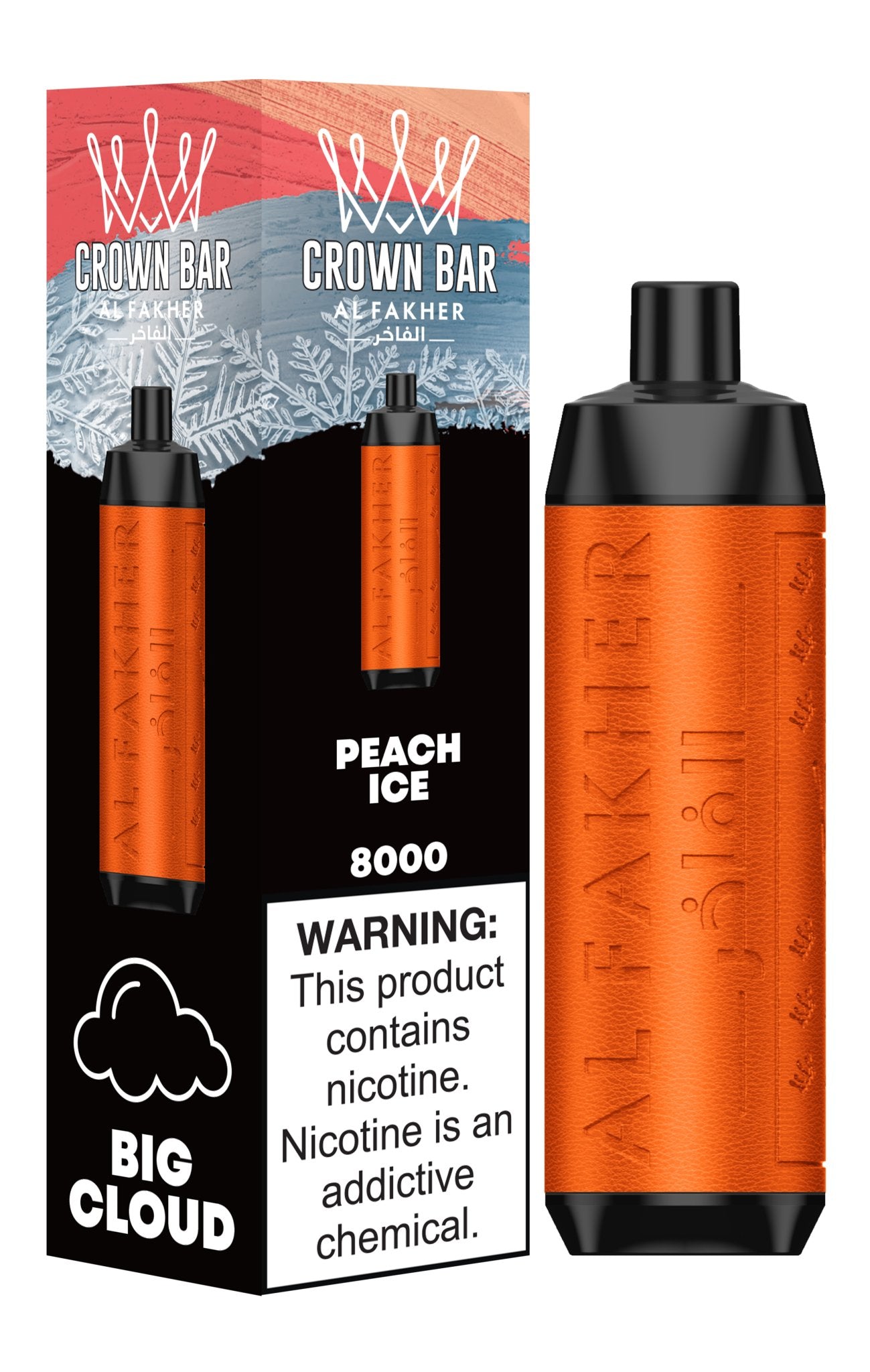 Al Fakher Crown Bar 8000 Puffs Pre-Filled Vape - Box of 10
