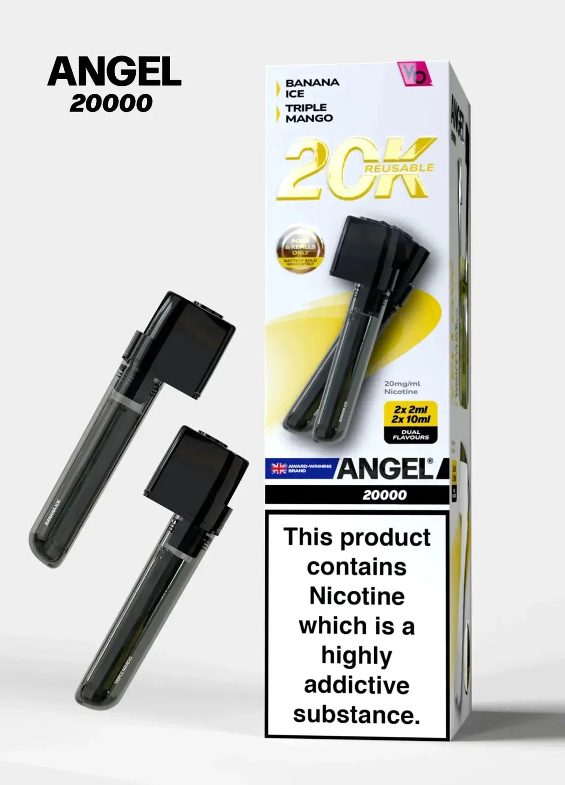Angel 20000 Puffs Prefilled Replacement Pods - Box of 5