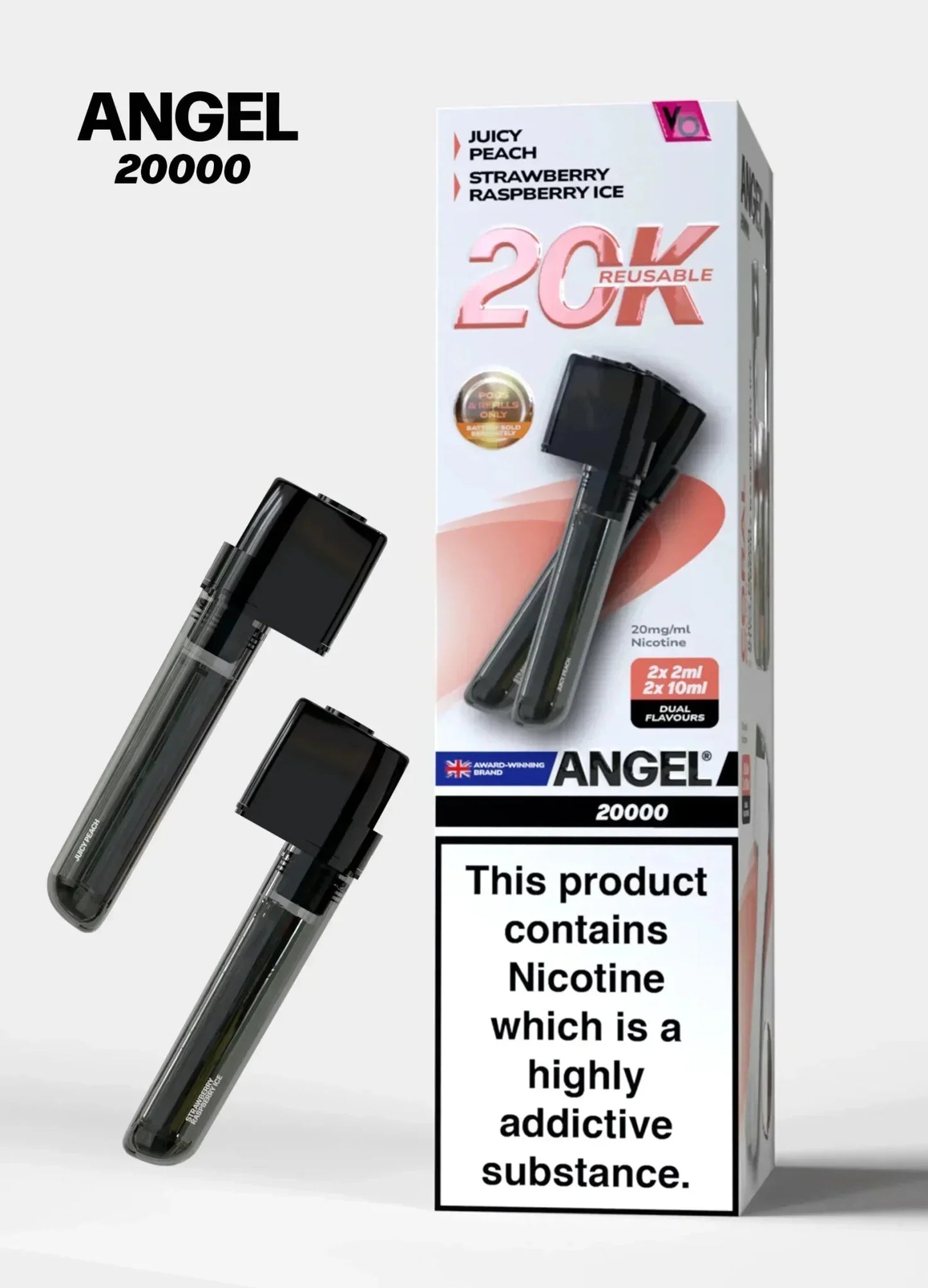 Angel 20000 Puffs Prefilled Replacement Pods - Box of 5