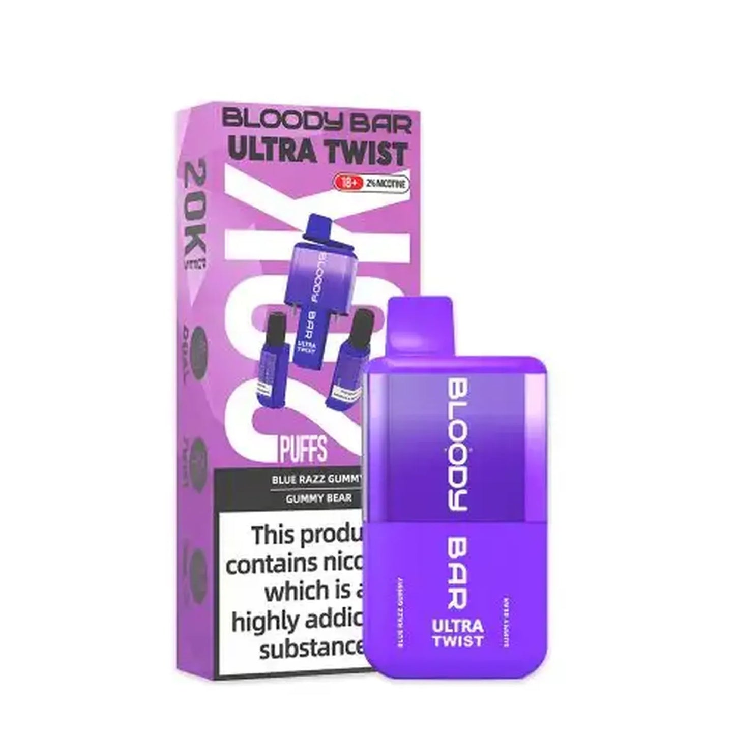 Bloody Bar Ultra Twist 20000 Prefilled Vape Pod Kit - Box of 5