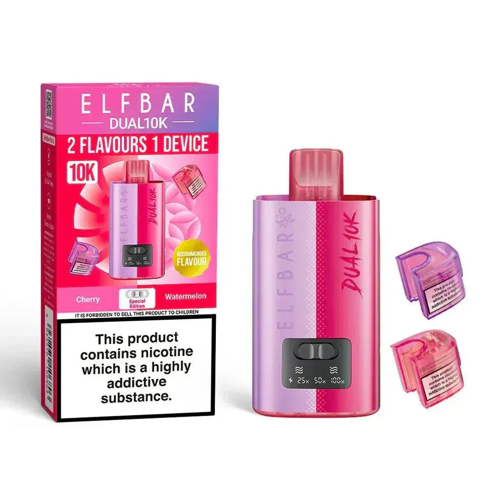 Image Of Elf B Dual 10k Prefilled Pod Vape kit - Box of 5