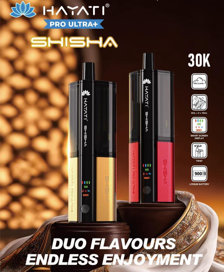 Hayati Pro Ultra+ Shisha 30K Prefilled Replacement Pods - Box of 5