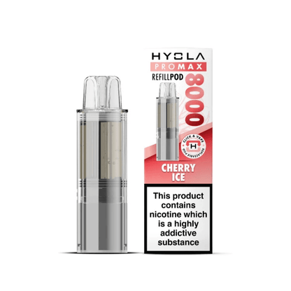 Hyola Pro Max 8000 Prefilled Replacement Pod Box of 5, Cherry Ice Flavour 