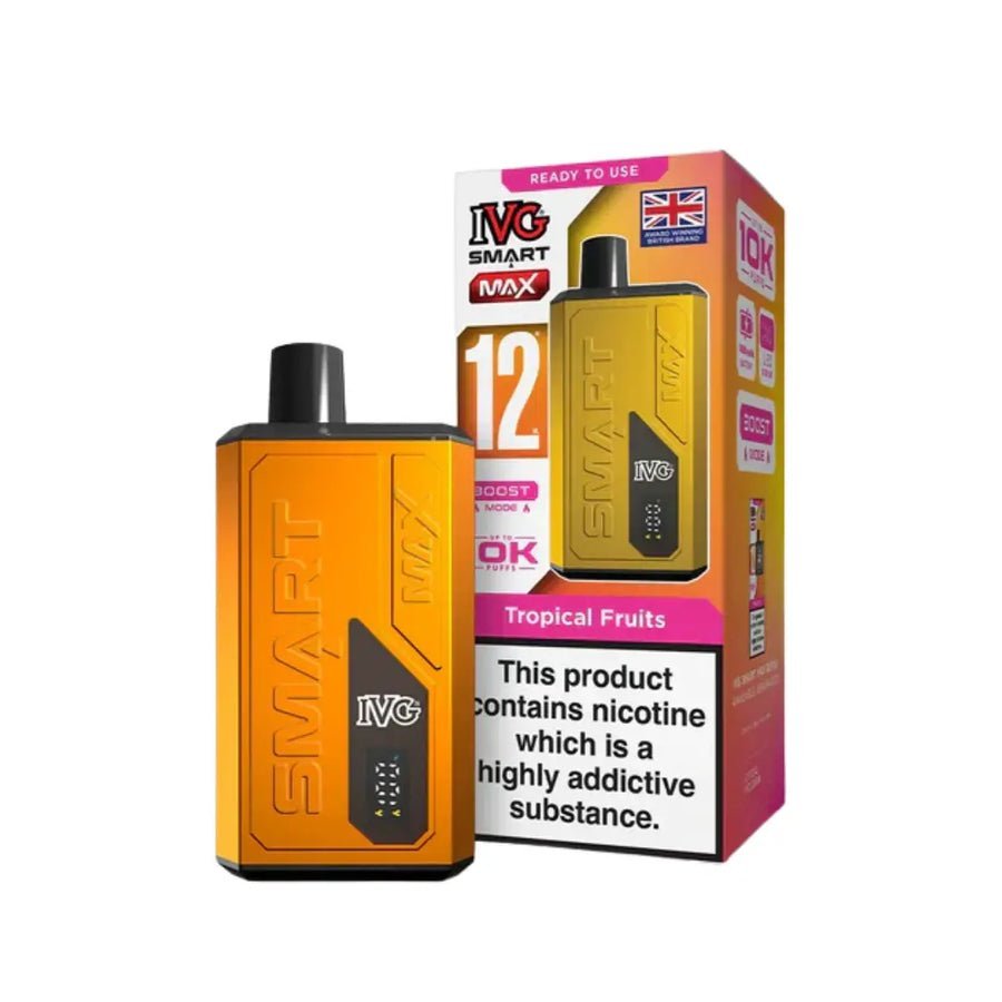IVG Smart Max 10000 Prefilled Pod Vape Kit - Box of 5 in Tropical Fruit at UK Vaper Wholesale