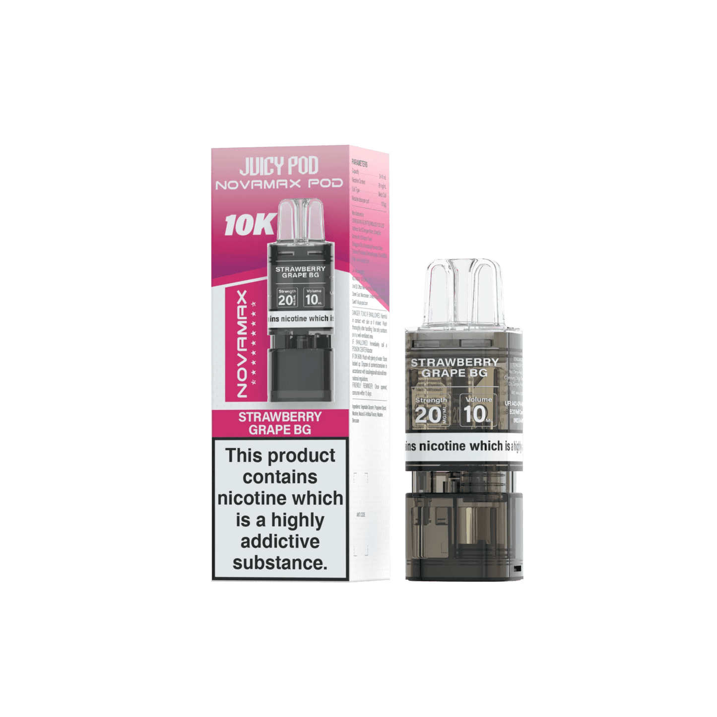 Juicy Pod Novamax 10K Replacement Pods - Pack of 10