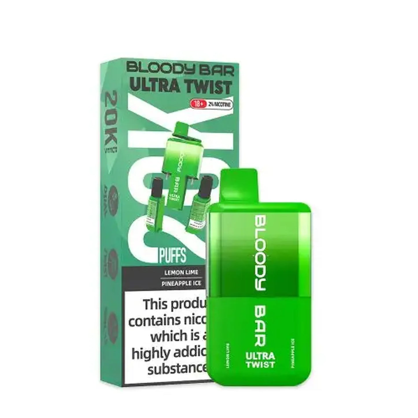 Bloody Bar Ultra Twist 20000 Prefilled Vape Pod Kit - Box of 5