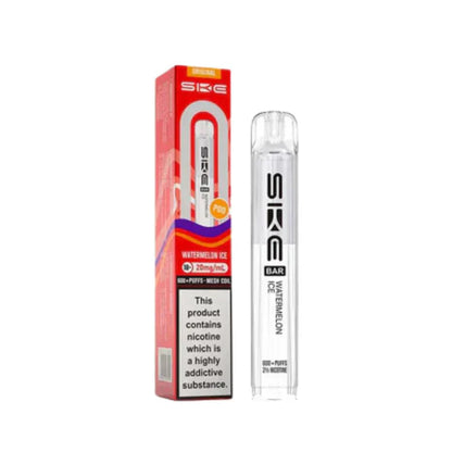 SKE Bar 600 Prefilled Pod box of 10 in Watermelon Ice at UK Vaper Wholesale