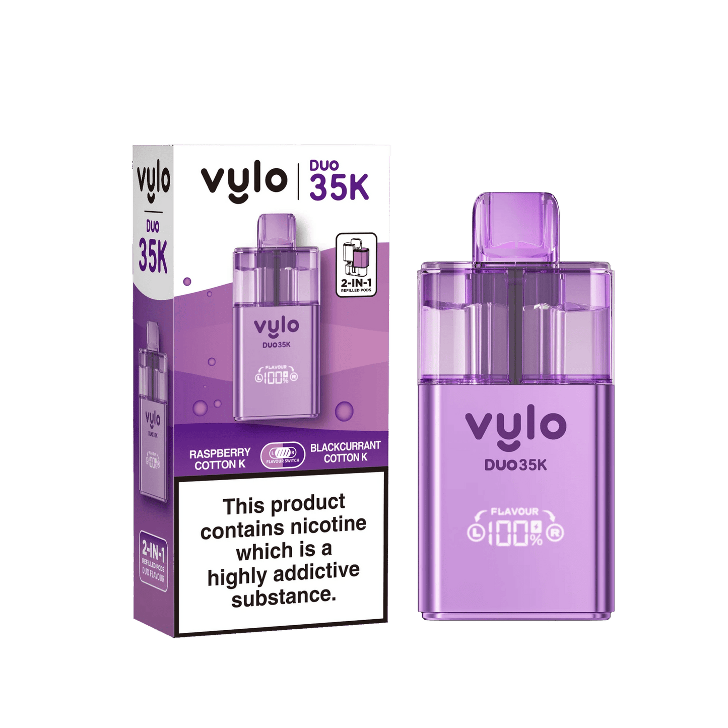 Vylo Duo 35k 2 in 1 Prefilled Pod Vape - Box of 5